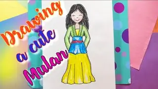 Drawing a Cute Mulan [Easy Disney Princess Drawings]