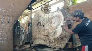 PROFESSIONAL SAWMILL!  Large Wood Cutting With Special Techniques