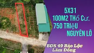 (pass3) BĐS 5x31x100m thổ cư. X&atilde; T&acirc;n Lạc ( Bảo L&acirc;m2) Bảo Lộc L&acirc;m Đồng