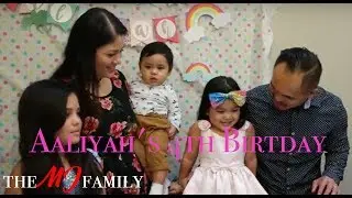 Aaliyah's 4th Birthday Party | Vlog 60 The [MJ Family]