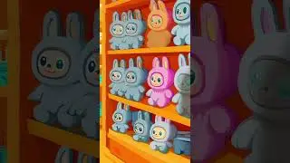 Labubu in the Aisle! 🛒 Bimo&rsquo;s Magical Toy Market Visit #bimo #bimoshorts