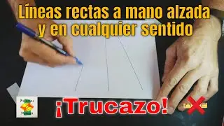 Como trazar l&iacute;neas rectas a mano alzada sin regla