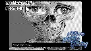 A Nothingness (Decker) Free Black & White Pixel Art Interactive Fiction Adventure Game Dithered