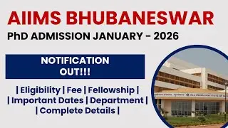 AIIMS Bhubaneswar PhD Admission 2025 | Apply Now! | The Researchist