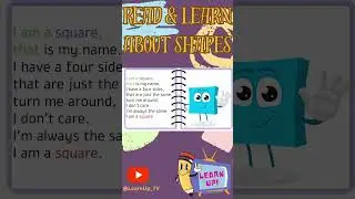 Shapes Song | Fun and Educational Read Aloud! #readinglessonforkids #learnshapes