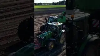 John Deere Harvesting Potatoes #avr #potatoes #harvest #fendt #agriculture #tractor #farming