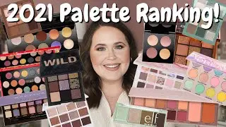 RANKING ALL THE EYESHADOW PALETTES I TRIED IN 2021 | from my least favorite to the best!