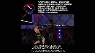 UFC on ESPN 47 Cannonier vs Vettori MW Fight Simulation Highlight EA Sports UFC 4 🇺🇸🇮🇹👊🎮 #shorts