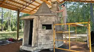 Я построил домик из пенопласта