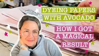 Dyeing papers with avocado - How magical is this result?!