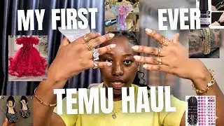 My First Ever Temu Haul | Clothes, shoes, jewelry, nails, hair accessories 