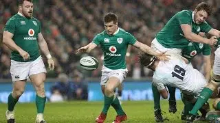 Luke McGrath pins England back with inch perfect kick! | RBS 6 Nations