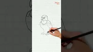 How to draw a bald eagle #shorts #howtodraw #kidart #easydrawing