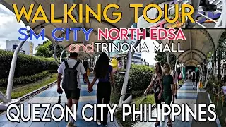 WALKING TOUR AT SM CITY NORTH EDSA and TRINOMA AYALA MALL QUEZON CITY PHILIPPINES #walkingtour
