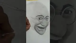 Gandhi ji sketch part-3. Subscribe for part-4. #art #song