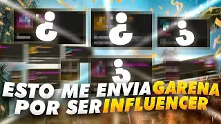 ¡ESTO ES LO QUE RECIBIMOS LOS INFLUENCERS DE GARENA FREE FIRE! 😯 *increible*