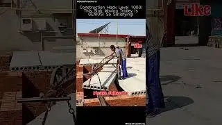 Construction Hack Level 1000! This Slab Moving Trolley is GENIUS! 😲🛠️ #constructionhack #shorts