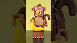 BANANAS! Cheeky Monkey Minifigure Sticking His Tongue OUT?! 🐵👅 #minifigures