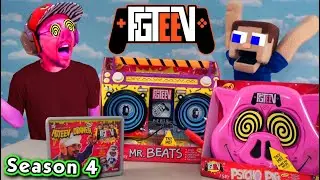 FGTEEV SEASON 4 Psycho Pig DUDDY vs. PUPPET STEVE Toys Unboxing