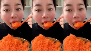 ASMR TOBIKO EGGS | FLYING FISH ROE | EXTREME EATING SOUNDS
