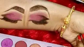 beautiful hot pink and black smokey #eye makeup tutorial