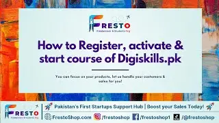 Digiskills.pk - Activate Email & Lesson Basics for Beginners | Fresto Shop