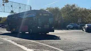 MaBSTOA: 2017 XN40 #724 Exiting the West Farms Bus Depot