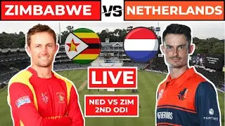 Zimbabwe vs Netherlands 2nd ODI Live Scores & Commentary #sports