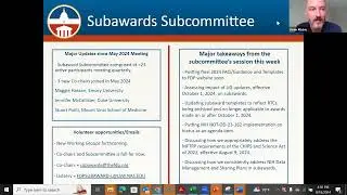 September 2024: Committee Report Outs
