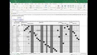 Automated Excel Army Duty Roster Quick Overview