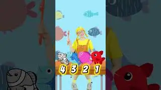 Catch the fishs and learn about color and number | Videos for kids #shorts #toys #childrensmusic
