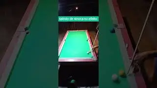 saindo de sinuca no efeito #jogodebilhar #efeito #sinucashow