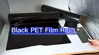 Black polyester film Black  PET film for electrical Insulation Tapes solar Panel