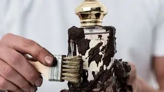 Satisfying Clean: I Washed The MUDDY Perfume Flask Clean | ASMR