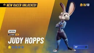 JUDY HOPPS. Racer unlocked in Disney Speedstorm