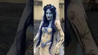Beautiful Corpse Bride at Fan Expo 2023 in New Orleans! #halloween #bride #cosplay #shorts #beauty