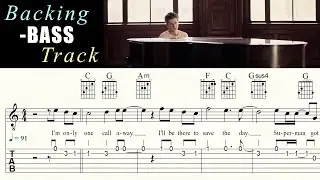 ONE CALL AWAY | CHARLIE PUTH | - Bass | Backing Track | Play Along | Sheet Music & TAB