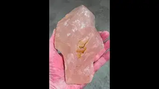 Paleo Preform/Handaxe/Scepter Rose Quartz Crystal Story Stone Face and Proboscidean Effigy