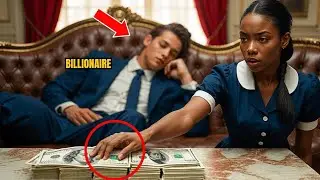 The BILLIONAIRE Pretended To Sleep To Test His Black Maid... but what He Saw Left Him Paralyzed