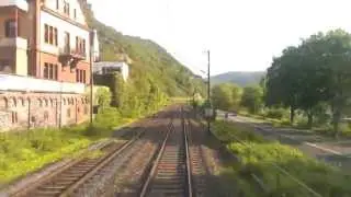 F&uuml;hrerstandsmitfahrt BR 143 am Rhein