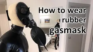 How I wear my rubber gasmask #latex #gasmask #latexfashion #rubberfashion #latexmodel #rubbermodel