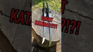 Two Handed Wakizashis?!? Or Short Katanas?!?! Cold Steel's Katana length handle Wakizashis!!