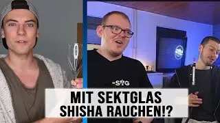 ShishaWG REAGIERT auf MIT SEKTGLAS SHISHA RAUCHEN! von @NicoSlowmoo