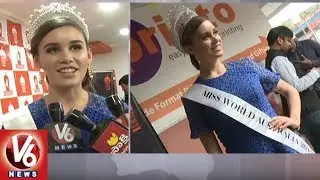 Miss World Australia Esma Voloder Visits Thickshake Factory At Hyderabad | V6 News