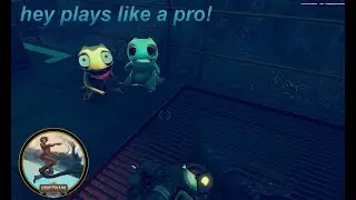 Wow that little guy can play that insturment like a pro - Voidtrain (xbox)