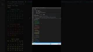 COLOURFUL CALENDAR| PYTHON PROJECT| 