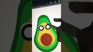 Learning from @ArtwithFlo (Part-1) #procreate #avocado 🥑🫧