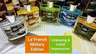 La' French Military Edition Series Perfumes | Resist, War Zone, Mortal, Kombat, Shield #unboxing
