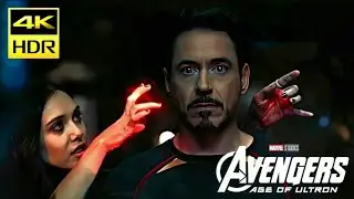 Tony Stark's Vision Scene 4K | Avengers: Age Of Ultron (2015) Movie Clip