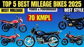 Top 5 Best Mileage Bikes In India 2025 | Best Mileage Bikes in India  #mileagebike